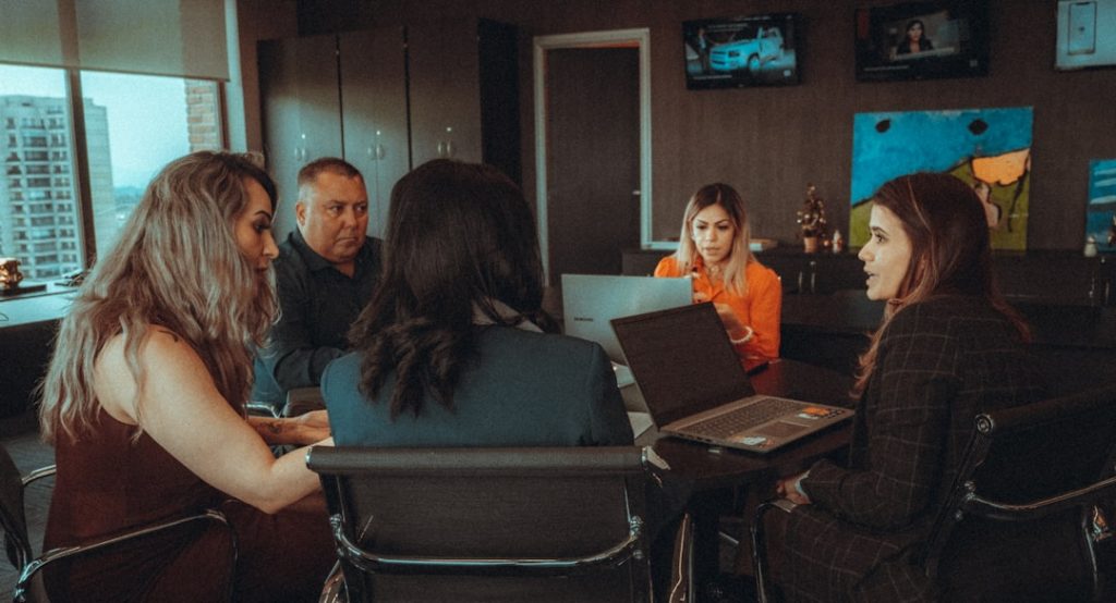 PEOPLE WORKING IN OFFICE
